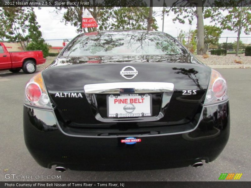 Super Black / Frost 2012 Nissan Altima 2.5 S