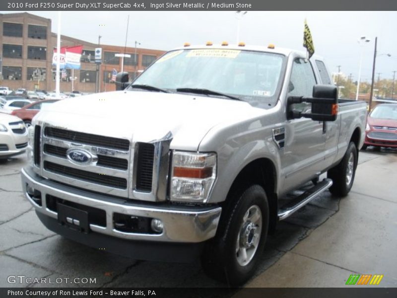 Ingot Silver Metallic / Medium Stone 2010 Ford F250 Super Duty XLT SuperCab 4x4