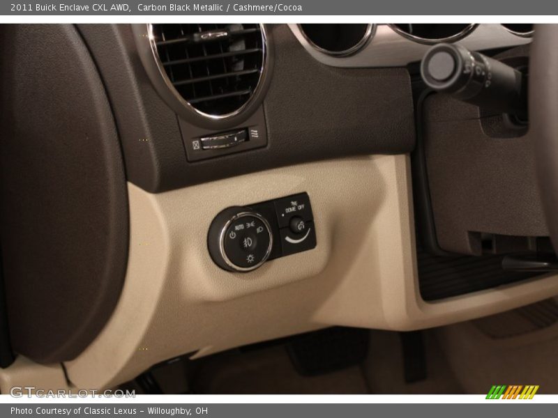Carbon Black Metallic / Cashmere/Cocoa 2011 Buick Enclave CXL AWD