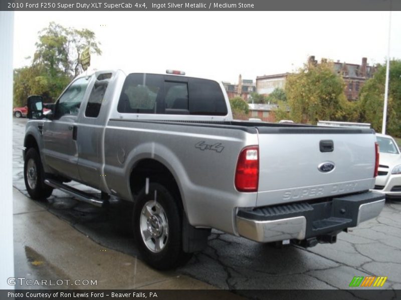 Ingot Silver Metallic / Medium Stone 2010 Ford F250 Super Duty XLT SuperCab 4x4