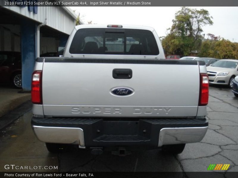 Ingot Silver Metallic / Medium Stone 2010 Ford F250 Super Duty XLT SuperCab 4x4