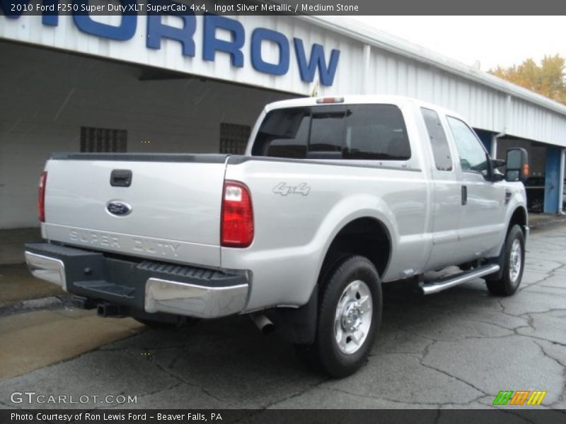 Ingot Silver Metallic / Medium Stone 2010 Ford F250 Super Duty XLT SuperCab 4x4