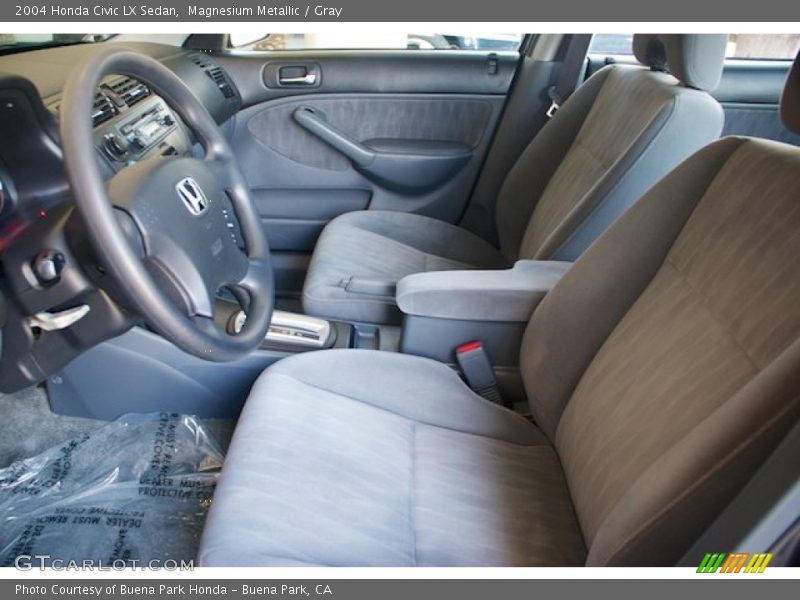 Magnesium Metallic / Gray 2004 Honda Civic LX Sedan