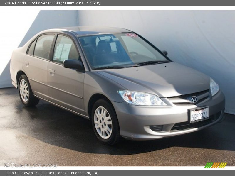 Magnesium Metallic / Gray 2004 Honda Civic LX Sedan