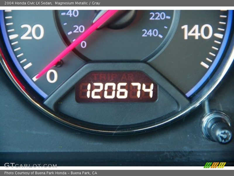 Magnesium Metallic / Gray 2004 Honda Civic LX Sedan