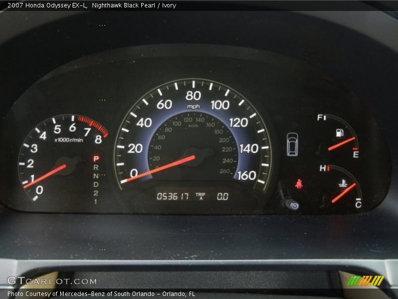 Nighthawk Black Pearl / Ivory 2007 Honda Odyssey EX-L