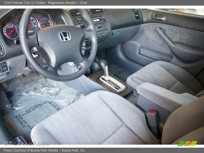 Magnesium Metallic / Gray 2004 Honda Civic LX Sedan