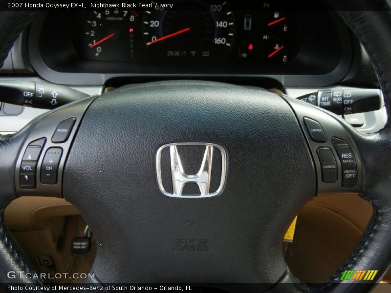 Nighthawk Black Pearl / Ivory 2007 Honda Odyssey EX-L