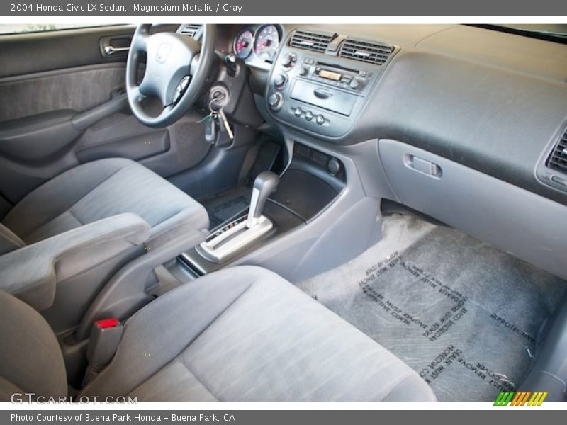 Magnesium Metallic / Gray 2004 Honda Civic LX Sedan