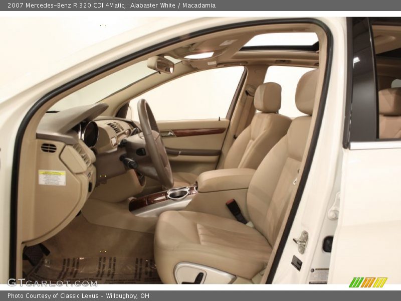 Alabaster White / Macadamia 2007 Mercedes-Benz R 320 CDI 4Matic