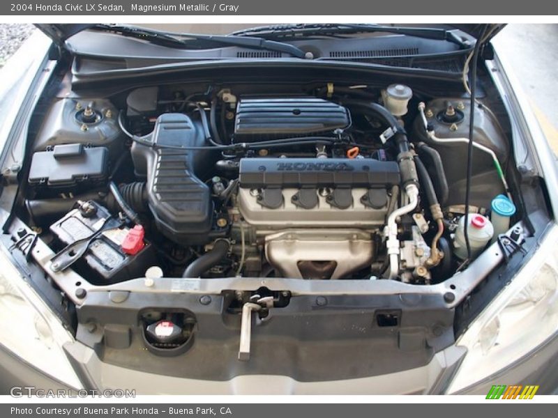 Magnesium Metallic / Gray 2004 Honda Civic LX Sedan