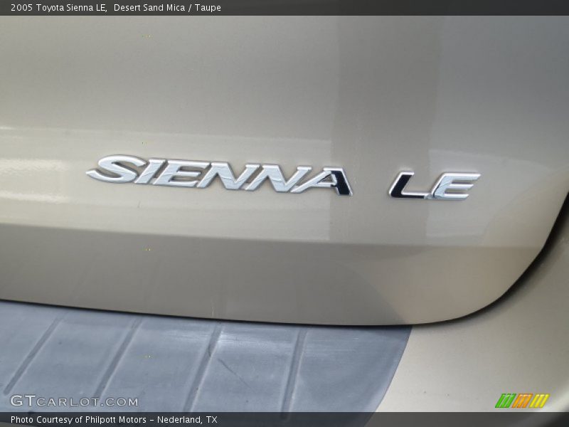 Desert Sand Mica / Taupe 2005 Toyota Sienna LE