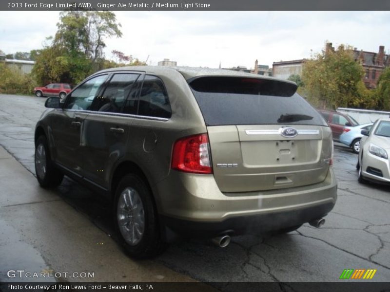 Ginger Ale Metallic / Medium Light Stone 2013 Ford Edge Limited AWD