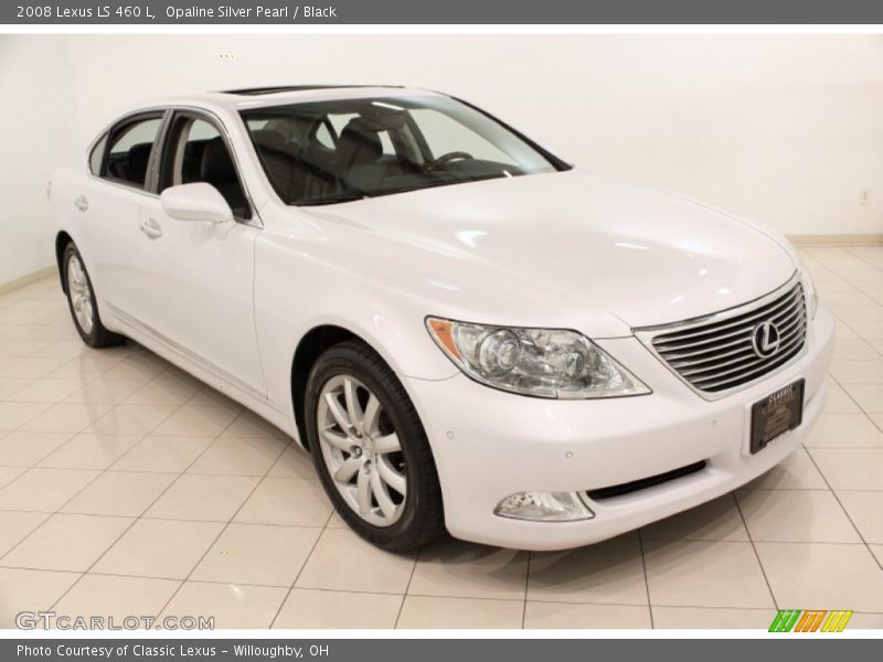 Opaline Silver Pearl / Black 2008 Lexus LS 460 L