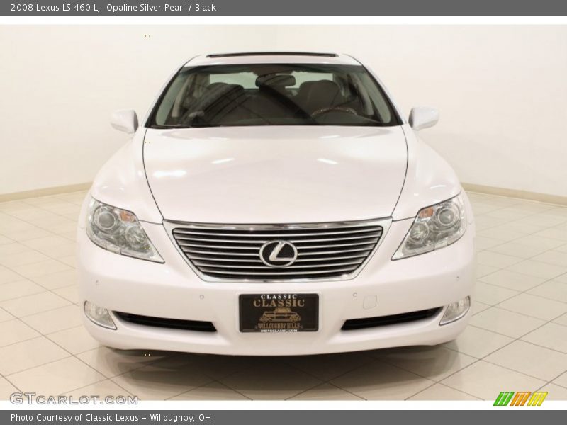 Opaline Silver Pearl / Black 2008 Lexus LS 460 L