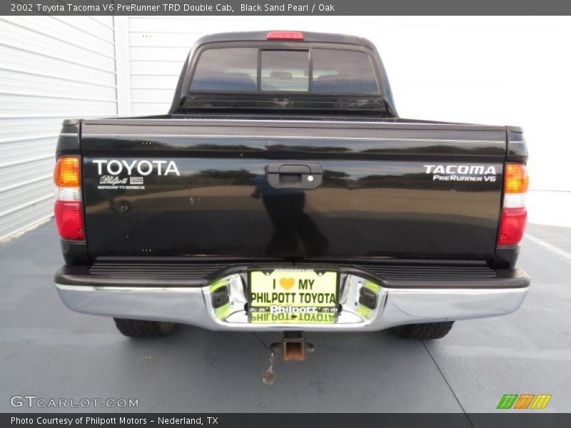 Black Sand Pearl / Oak 2002 Toyota Tacoma V6 PreRunner TRD Double Cab