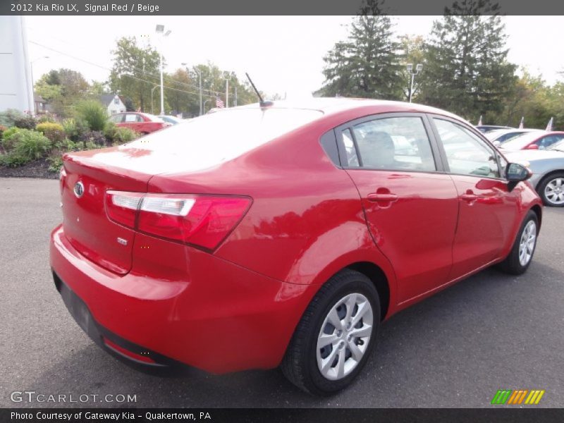 Signal Red / Beige 2012 Kia Rio LX