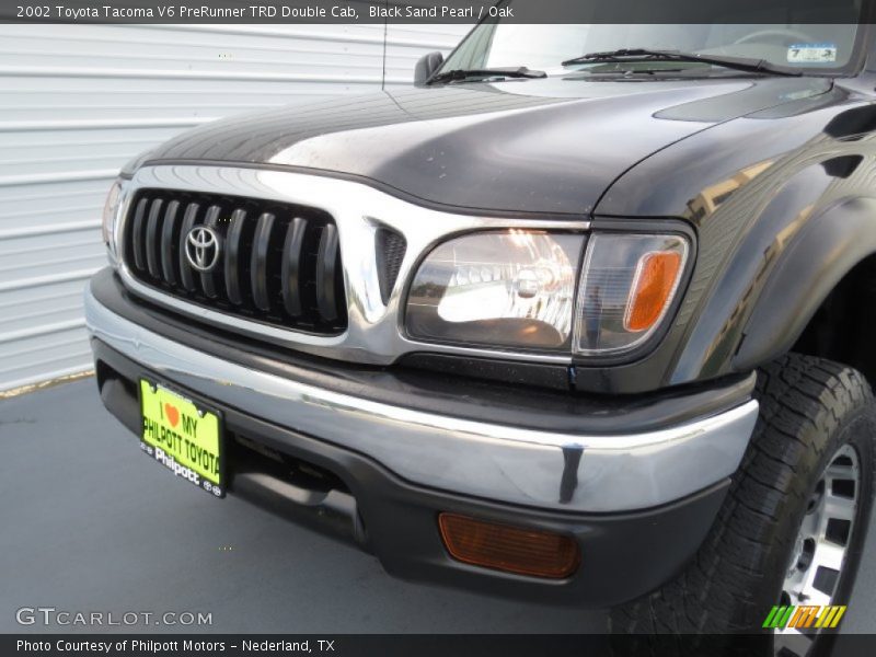 Black Sand Pearl / Oak 2002 Toyota Tacoma V6 PreRunner TRD Double Cab
