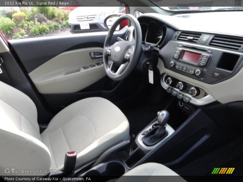  2012 Rio LX Beige Interior