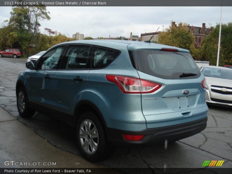Frosted Glass Metallic / Charcoal Black 2013 Ford Escape S