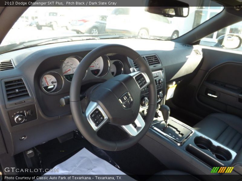 Pitch Black / Dark Slate Gray 2013 Dodge Challenger SXT Plus