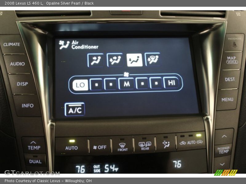 Opaline Silver Pearl / Black 2008 Lexus LS 460 L
