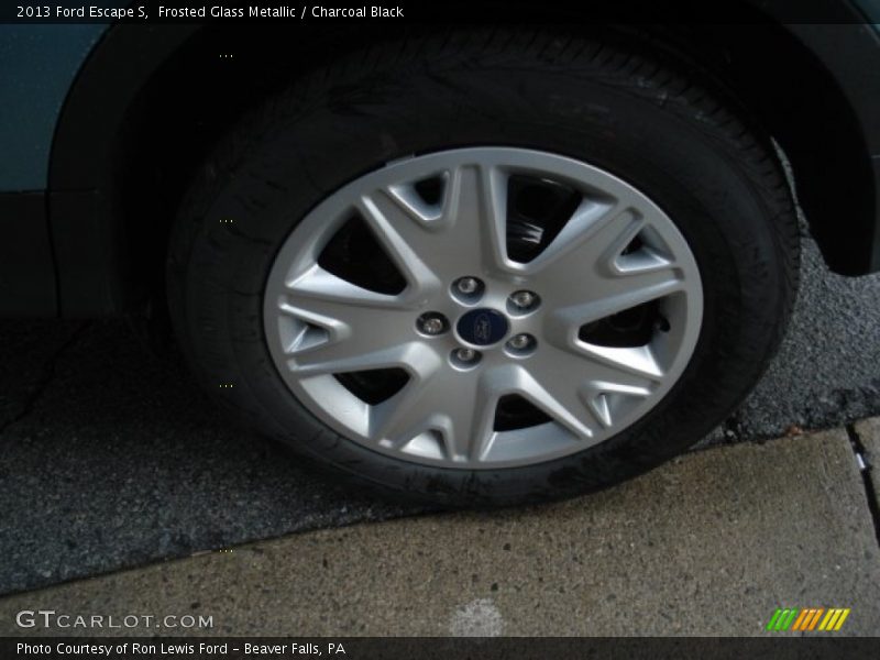 Frosted Glass Metallic / Charcoal Black 2013 Ford Escape S