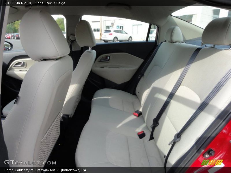 Signal Red / Beige 2012 Kia Rio LX