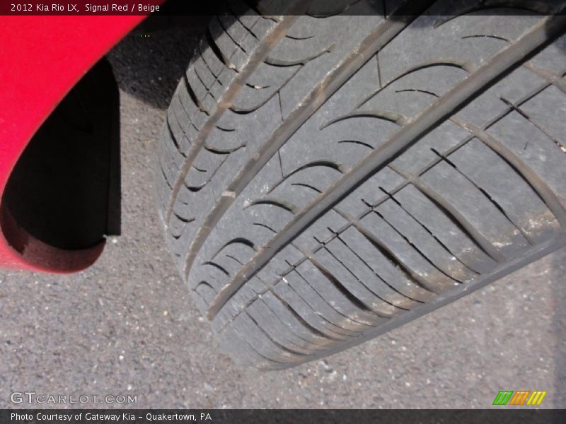 Signal Red / Beige 2012 Kia Rio LX
