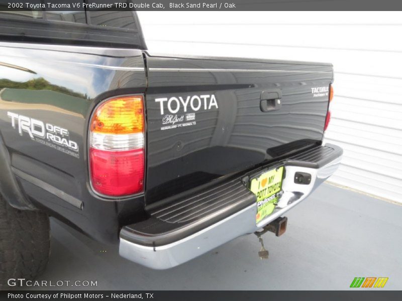 Black Sand Pearl / Oak 2002 Toyota Tacoma V6 PreRunner TRD Double Cab