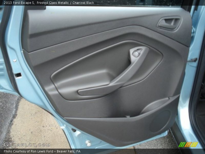 Frosted Glass Metallic / Charcoal Black 2013 Ford Escape S