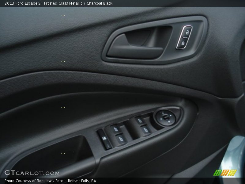 Frosted Glass Metallic / Charcoal Black 2013 Ford Escape S