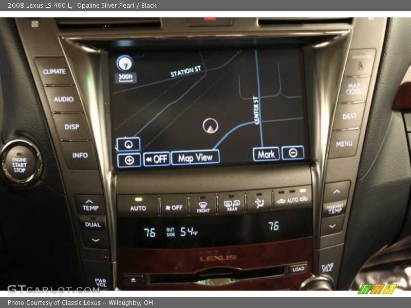 Opaline Silver Pearl / Black 2008 Lexus LS 460 L