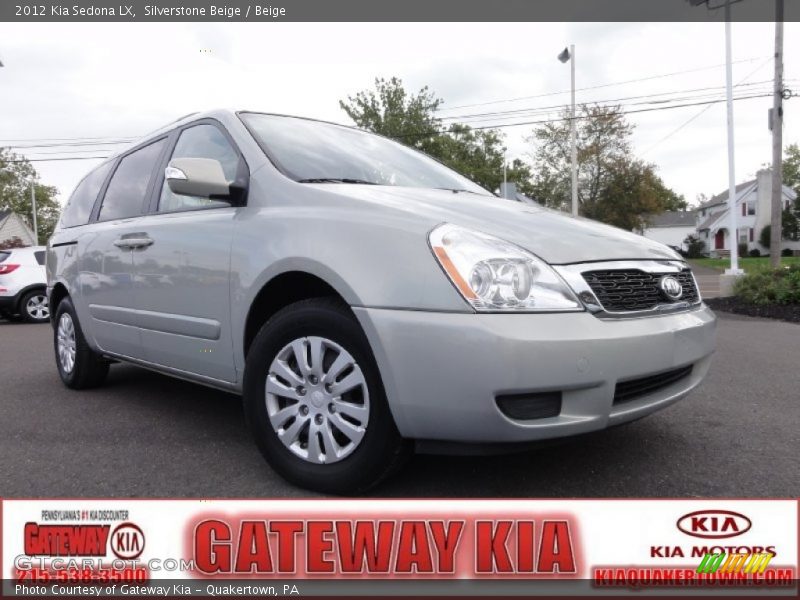 Silverstone Beige / Beige 2012 Kia Sedona LX