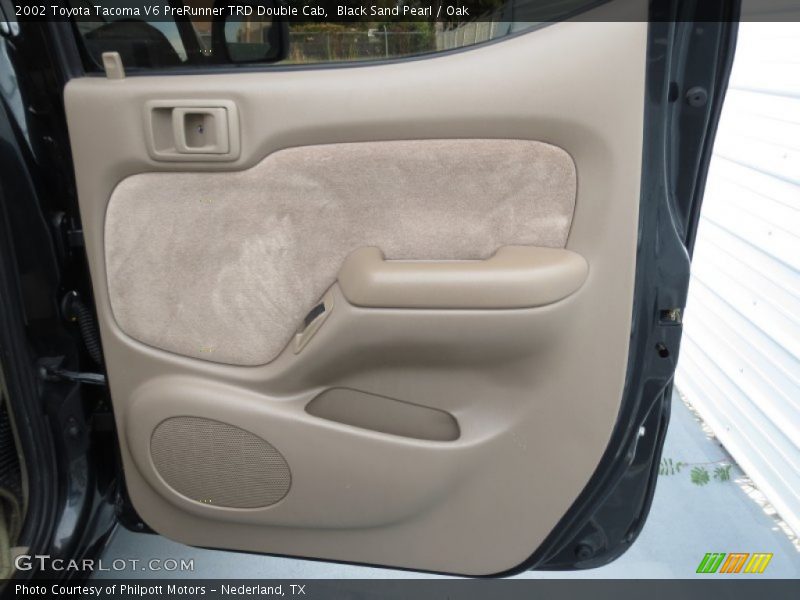 Black Sand Pearl / Oak 2002 Toyota Tacoma V6 PreRunner TRD Double Cab