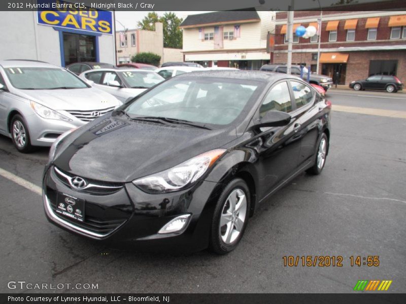 Midnight Black / Gray 2012 Hyundai Elantra GLS