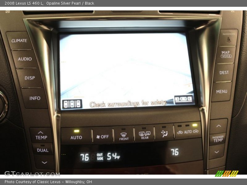Opaline Silver Pearl / Black 2008 Lexus LS 460 L