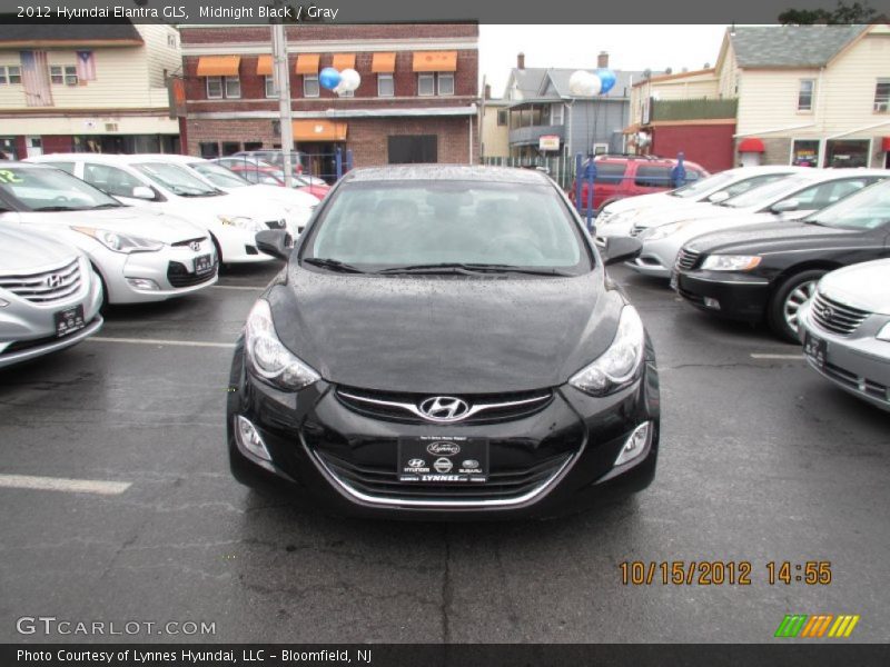 Midnight Black / Gray 2012 Hyundai Elantra GLS