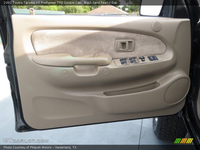 Black Sand Pearl / Oak 2002 Toyota Tacoma V6 PreRunner TRD Double Cab