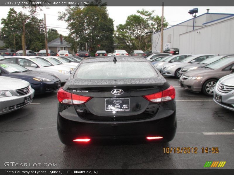 Midnight Black / Gray 2012 Hyundai Elantra GLS