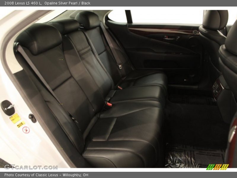 Opaline Silver Pearl / Black 2008 Lexus LS 460 L
