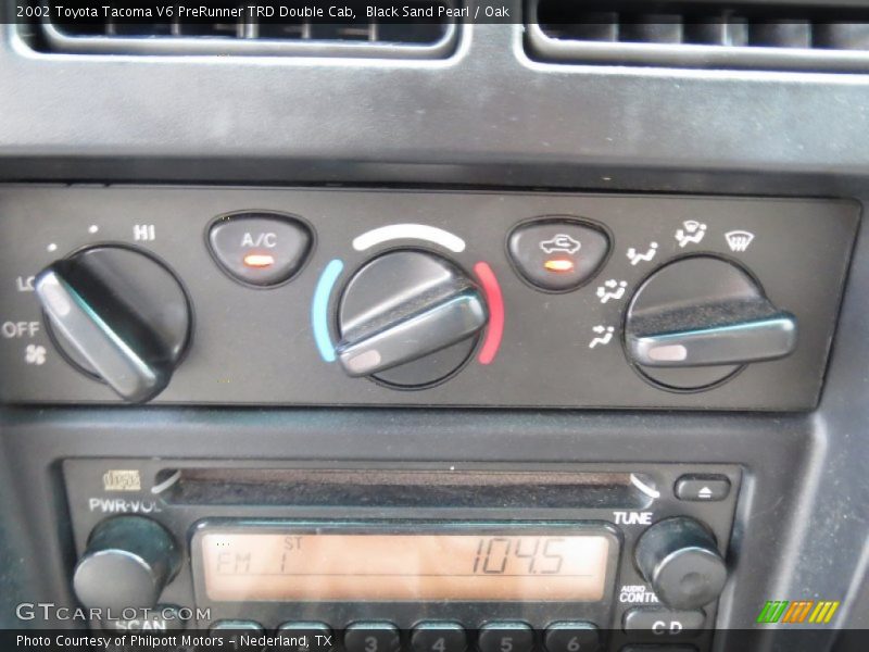 Black Sand Pearl / Oak 2002 Toyota Tacoma V6 PreRunner TRD Double Cab
