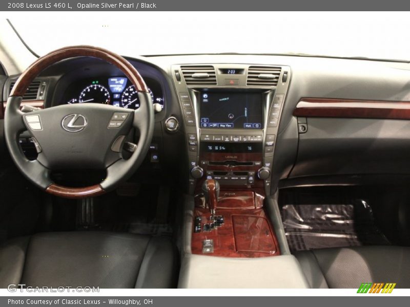 Opaline Silver Pearl / Black 2008 Lexus LS 460 L