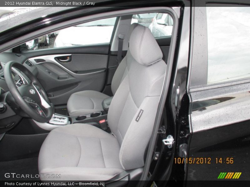 Midnight Black / Gray 2012 Hyundai Elantra GLS
