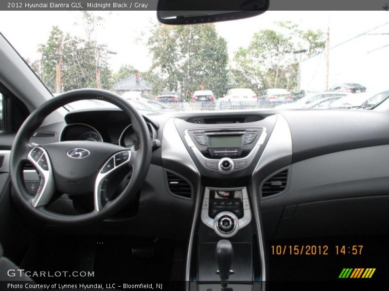 Midnight Black / Gray 2012 Hyundai Elantra GLS