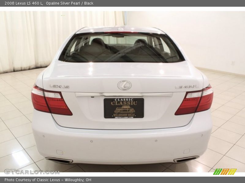 Opaline Silver Pearl / Black 2008 Lexus LS 460 L