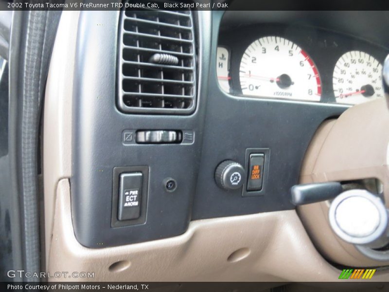Black Sand Pearl / Oak 2002 Toyota Tacoma V6 PreRunner TRD Double Cab