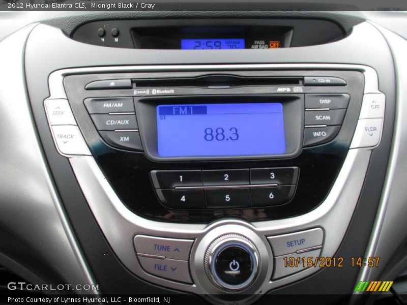 Midnight Black / Gray 2012 Hyundai Elantra GLS