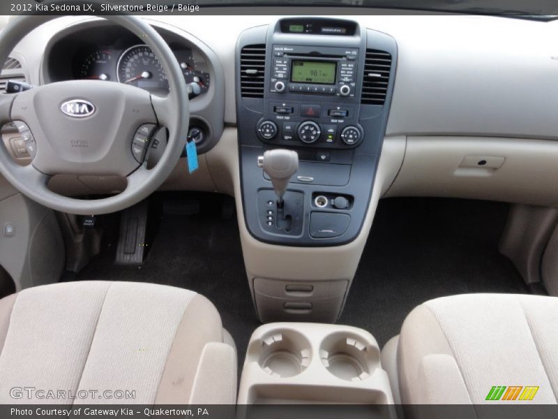 Dashboard of 2012 Sedona LX
