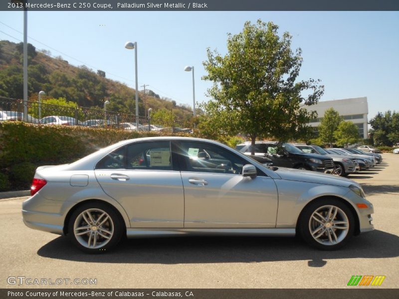 Palladium Silver Metallic / Black 2013 Mercedes-Benz C 250 Coupe